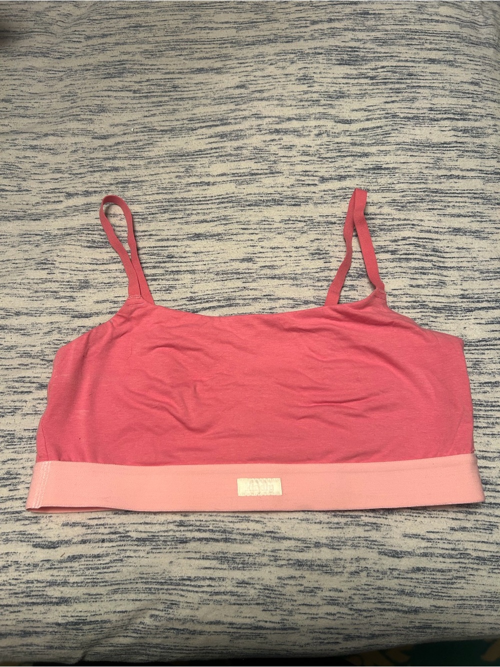 Everyday Seamless Pink Bralette with Light Pink Band